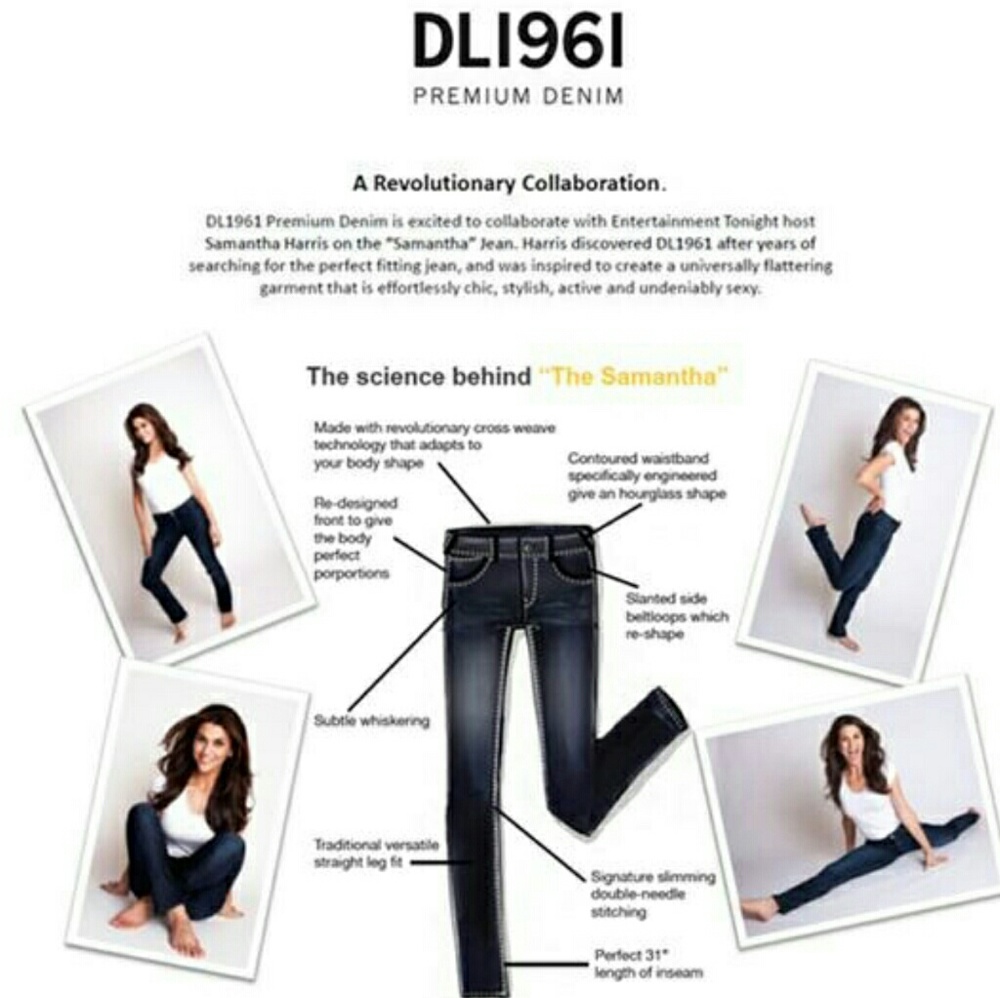 DL961 Premium Denim Samantha Jean in Bluebell