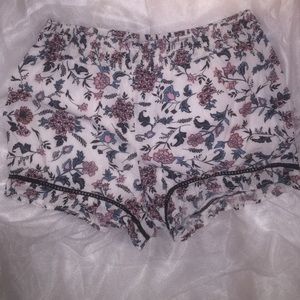Blue/Pink floral shorts