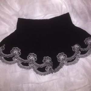 Black Shorts, designed bottom