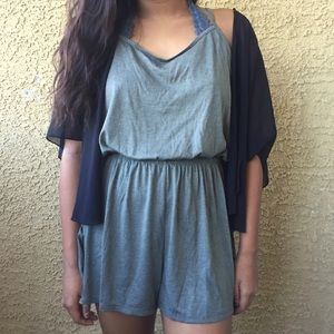 Greyish Green Romper