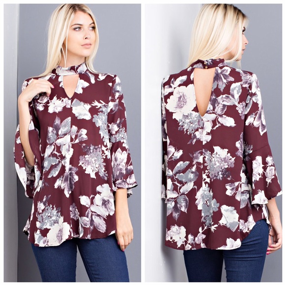 🚨🚨Ella  Floral Flowy Top - Picture 2 of 4