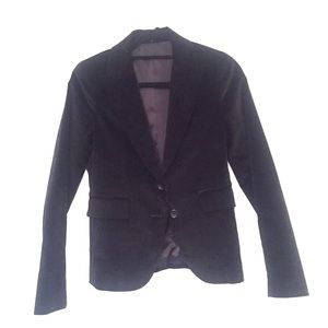 Theory Black Velvet Blazer - Size 8