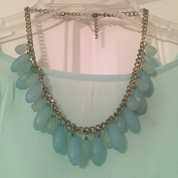 H&M Mint Statement Necklace