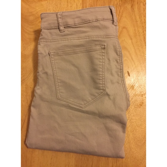 Khaki skinny jeans