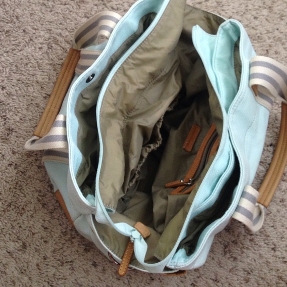 Baby blue diaper bag