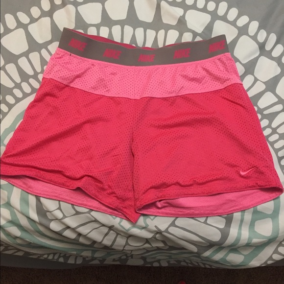 Pink Nike Dri Fit Shorts - Picture 1 of 2