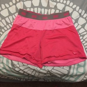 Pink Nike Dri Fit Shorts