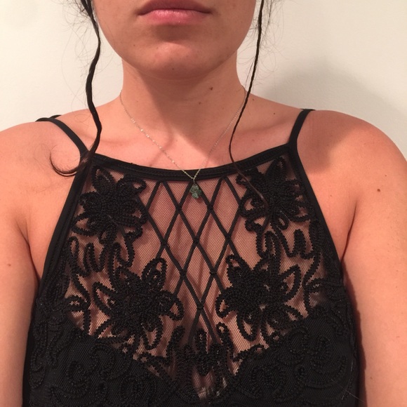 Vintage high neck formal dress
