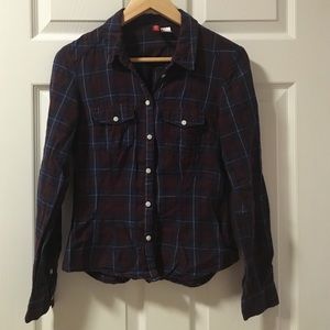 Plaid button down