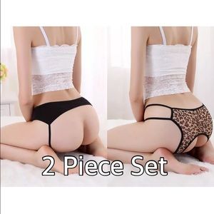 Sale! 2 Piece Set / Black leopard Print Brand New!