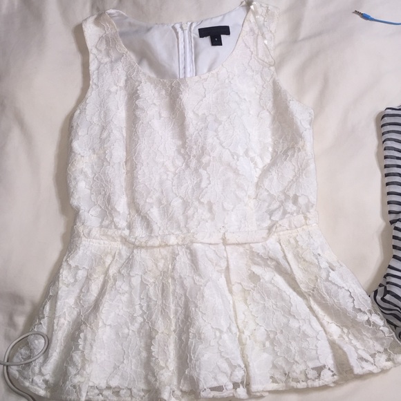 Cream lace shirt