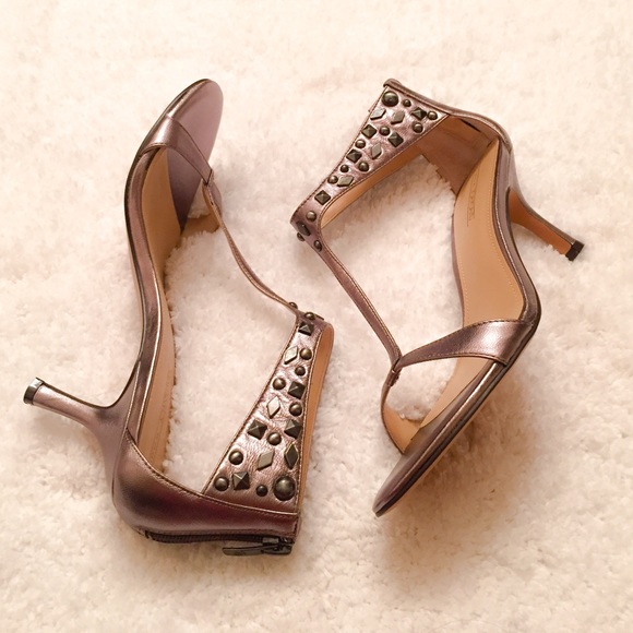 Brand New Super Cute Dark Pewter Heels