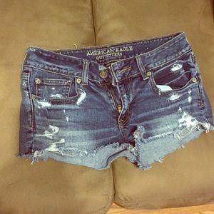 American Eagle Shortie Stretch Denim Shorts