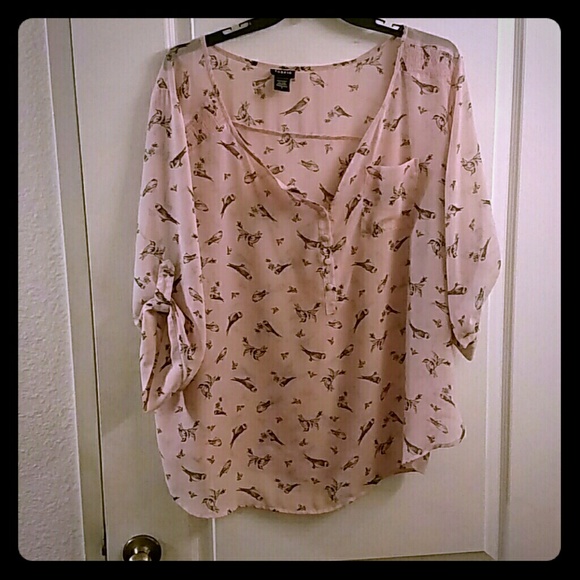 Pretty in pink birdie blouse
