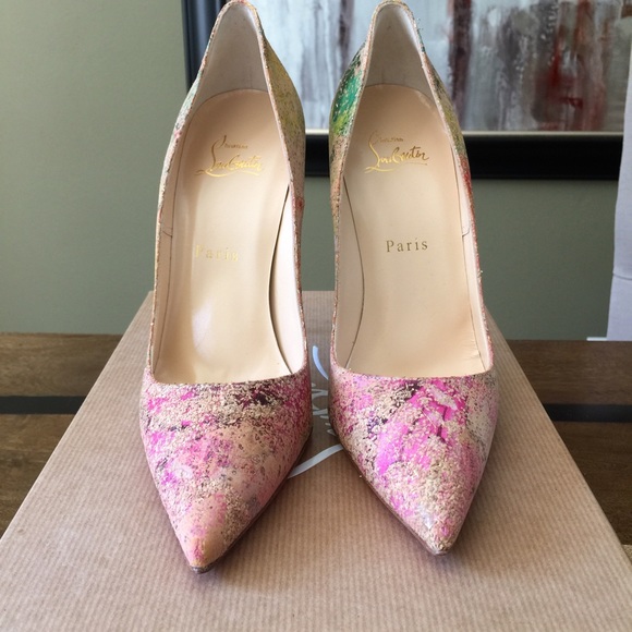 Christian Louboutin So Kate 120 Cork Blooming 37.5 - Picture 3 of 4
