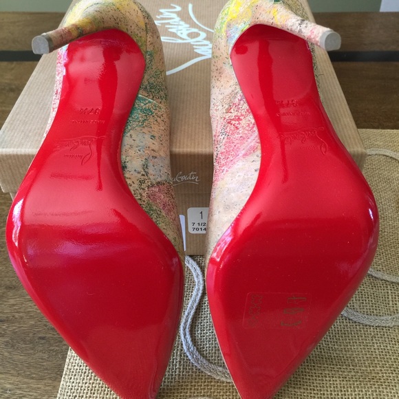 Christian Louboutin So Kate 120 Cork Blooming 37.5 - Picture 4 of 4