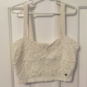 A&F Lace crop top