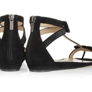 Jimmy Choo Shoes - Jimmy Choo Embellished Suede sandals Jimmy Choo Shoes - Jimmy Choo Embellished Suede sandals