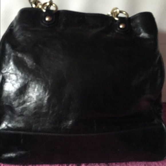 AUTHENTIC Coach Pushlock Leather Tote - Picture 2 of 6