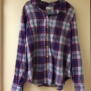 XXL Old Navy Basic plaid top!