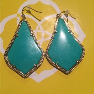 Kendra Scott teal alexandras