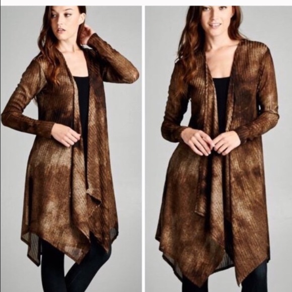 1 HR Sale ‼️Chic Tye  dye cardigan Kimono - Picture 2 of 3