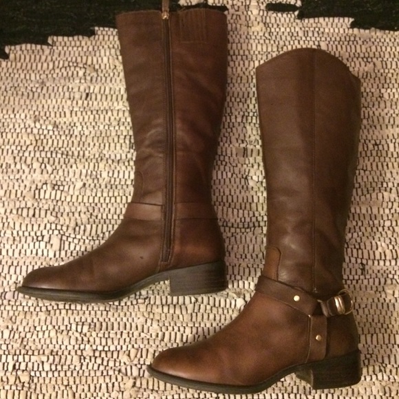 Franco Sarto Genuine Leather Riding Boots