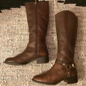 Franco Sarto Genuine Leather Riding Boots