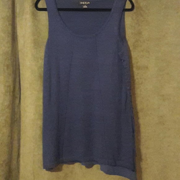 Navy August Silk sleeveless sweater tunic
