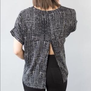 Lumiere Split Open Back Top