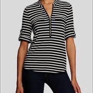 Calvin Klein striped roll up shirt