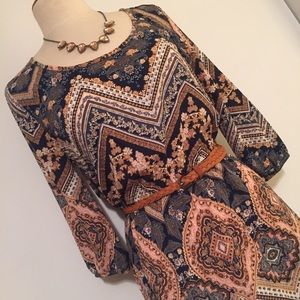 Bohemian Print Dress