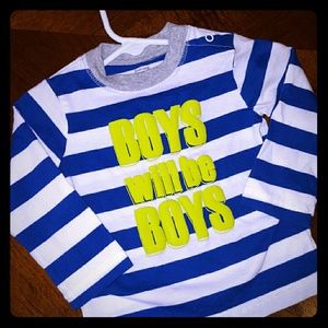 Adorable striped long sleeve tee