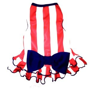 I see spot designer patriotic dog dress size small