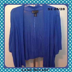 Lane Bryant Royal Blue Shrug Sz 26/28 (fits many)