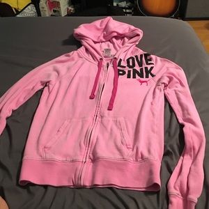 Pink victoria secret hoodie