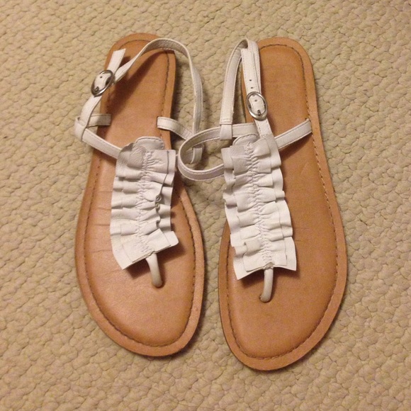 White sandals