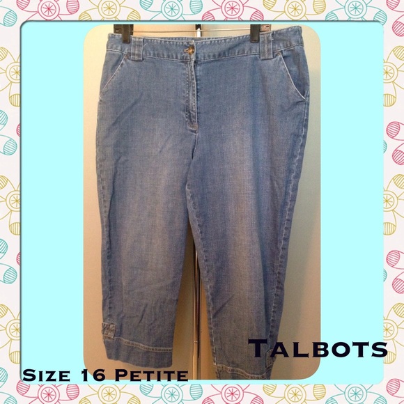 Talbots Denim Capris Size 16 Petite