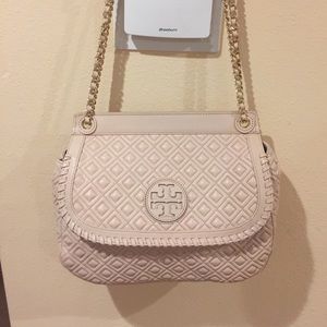 Tory Burch 'Marion' Quilted (Light Oak)