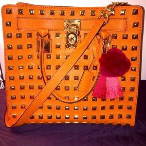 Authentic Michael Kors studded Hamilton bag