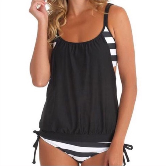 Cute striped tankini