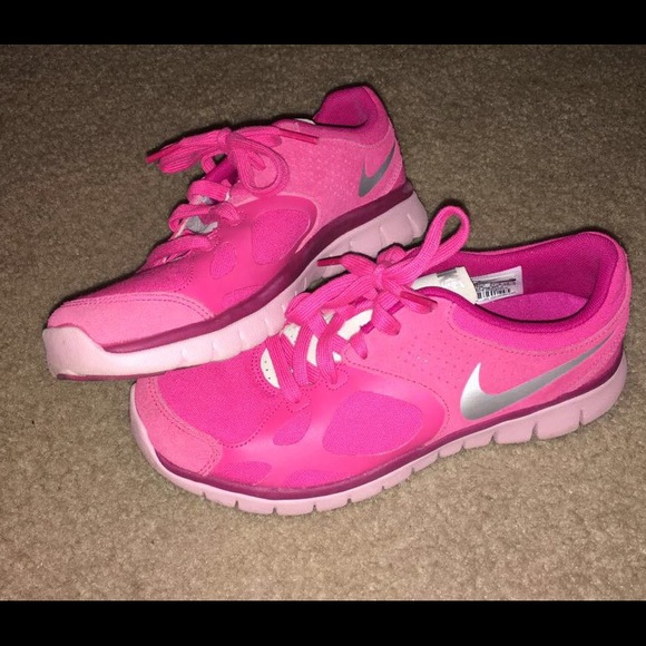 Pink Nike Free Runs
