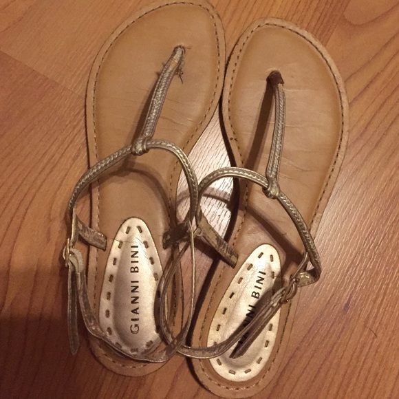 Gianni Bini Gold Sandals