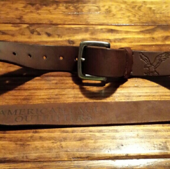 AE Brown leather belt