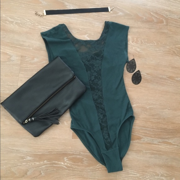 American Apparel Tops - AMERICAN APPAREL 💋 Lace Body Suit