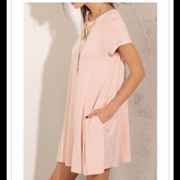 Boutique Dress Pretty Powder Pink
