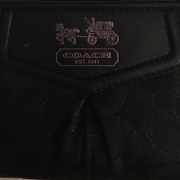 SOLD - Black Coach Wristlet - Picture 2 of 4