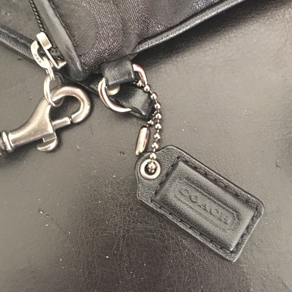 SOLD - Black Coach Wristlet - Picture 4 of 4