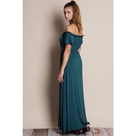 Off Shoulder Maxi Dress - Picture 2 of 4
