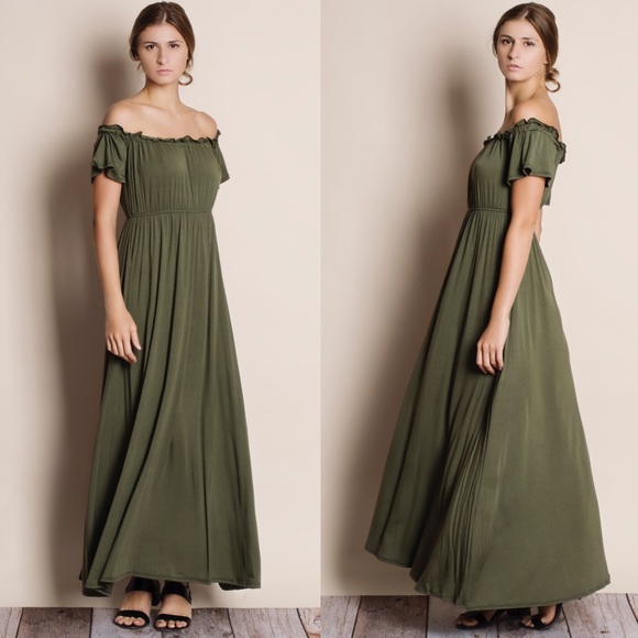 Off Shoulder Maxi Dress - Picture 4 of 4